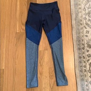 Blue outdoor voices leggings